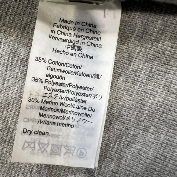 J. Crew Gray Merino Wool Sophie Open Front Sweater Blazer Cardigan XS - Picture 8 of 13